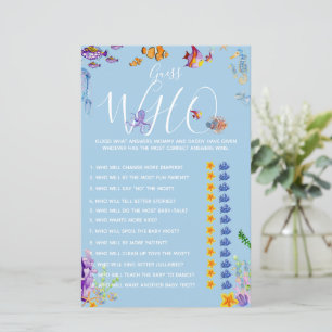 Mama oder Daddy Game unter der Sea Baby Shower