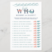 Mama oder Daddy Game unter der Sea Baby Shower Flyer (Vorne)