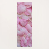 Mama oder Ihr Name, rosa Rosenblätter zwei Seiten Yogamatte (Rückseite)