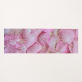 Mama oder Ihr Name, rosa Rosenblätter zwei Seiten Yogamatte (Vorderseite (Horizontal))