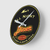 Mama oder irgendein Name Spaß Alle nächtlichen Imi Runde Wanduhr (Winkel)