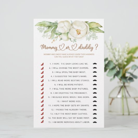 Mama oder Papa Duschgame (Stehend Vorderseite)