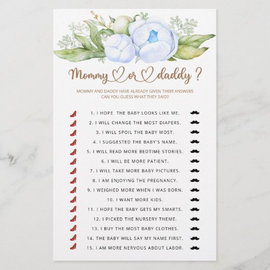 Mama oder Papa Duschgame (Vorderseite)