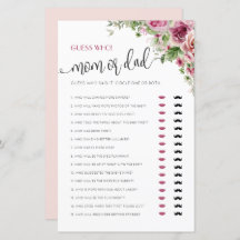 Mama oder Vater Baby Showspiel