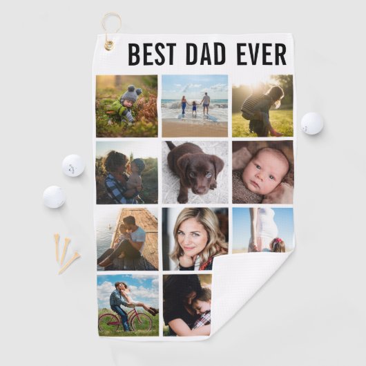 Mama oder Vater Bester Vater je BearbeitbarFoto Ke Golfhandtuch (Insitu)