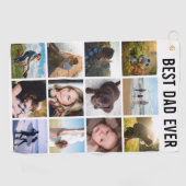 Mama oder Vater Bester Vater je BearbeitbarFoto Ke Golfhandtuch (Horizontal)