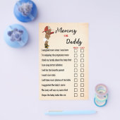 Mama- oder Vater-OM Firefighter Kinderspielkarte Flyer (Einzeln)