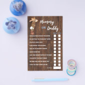 Mama oder Vater sagte OM Cowboy Baby Duschkarte Flyer (Einzeln)