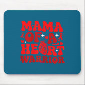 Mama Of A Heart Warrior Chd Awareness Heart Diseas Mousepad (Vorne)