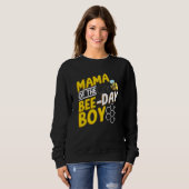 Mama Of Bee Day Boy Honey Beekeeper Beekeeping Gra Sweatshirt (Vorne ganz)