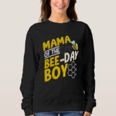 Mama Of Bee Day Boy Honey Beekeeper Beekeeping Gra Sweatshirt (Vorderseite)