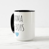 Mama of Boys Custom Names - Heartfelt Gift for Mom Tasse (Vorderseite Links)