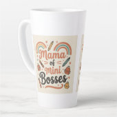 Mama of mini bosses Mom Life Cute Mama gift Milchtasse (Linke Ecke)