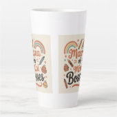 Mama of mini bosses Mom Life Cute Mama gift Milchtasse (Vorderseite)