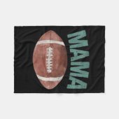 Mama Of The 1 Year Old Football 1st Year Down Birt Fleecedecke (Vorderseite (Horizontal))