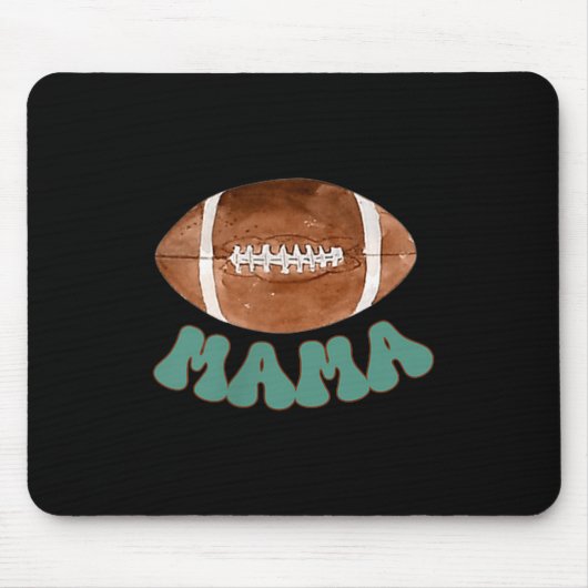 Mama Of The 1 Year Old Football Birthday Boy Famil Mousepad (Vorne)