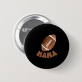 Mama Of The 1 Year Old Football First Birthday Boy Button (Vorne & Hinten)
