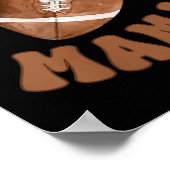 Mama Of The 1 Year Old Football First Birthday Boy Poster (Ecke)