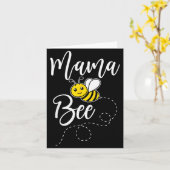 Mama Of The Bee Day Girl Hive Family Matching Birt Karte (Gelbe Blume)