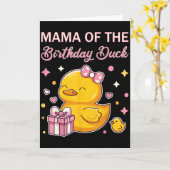 Mama Of The Birthday Duck Christmas Anime Party Ou Karte (Gelbe Blume)