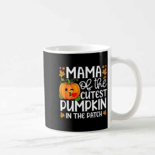 Mama Of The Cutest Pumpkin In The Patch Halloween Kaffeetasse (Rechts)