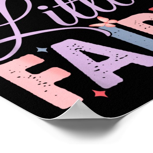 Mama Of The Little Fairy Birthday Girl Family Matc Poster (Ecke)