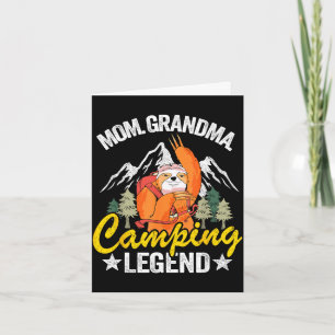 Mama Oma Camping Legende Wohnmobil Camper Faultier Karte
