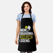 Mama Oma Dinking Legend Funny Pickleball Schürze (Getragen)
