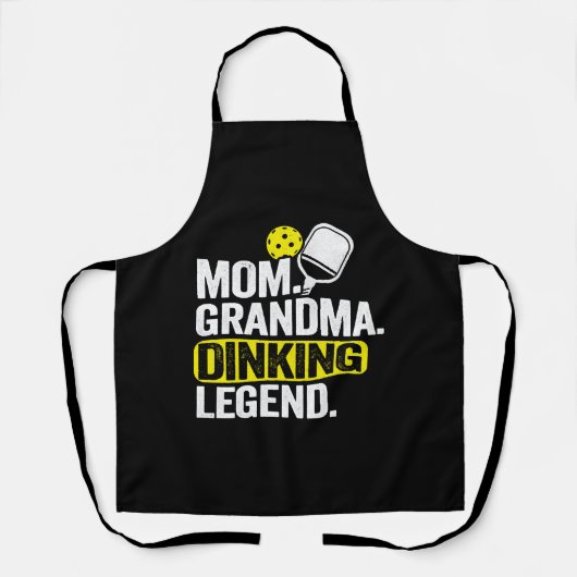 Mama Oma Dinking Legend Funny Pickleball Schürze (Vorderseite)