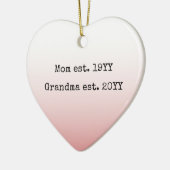Mama Oma Est etablierte Geschenke für Oma Keramik Ornament (Links)