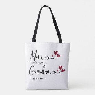 Mama Oma EST. Geschenk für Mama Personalisiert Tasche