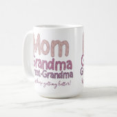 Mama-Oma-Groß-Oma Kaffeetasse (Vorderseite Links)