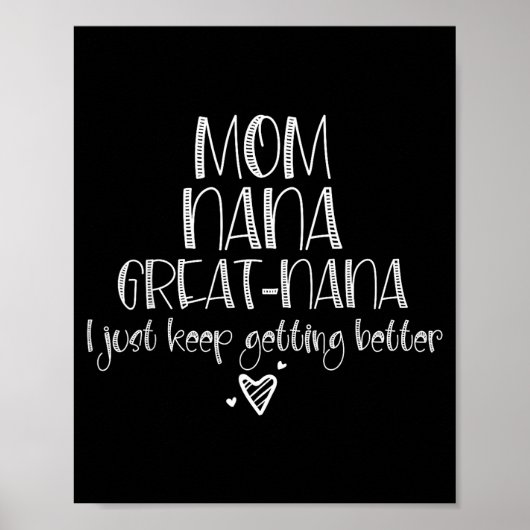 Mama Oma großartige Oma wird immer besser Mutter Poster (Vorne)
