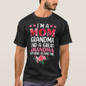 Mama Oma Große Oma Floral Frauen Mutter T-Shirt (Vorderseite)
