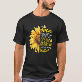 Mama Oma Große Oma Sonnenblume Mutter Tag 2 T-Shirt
