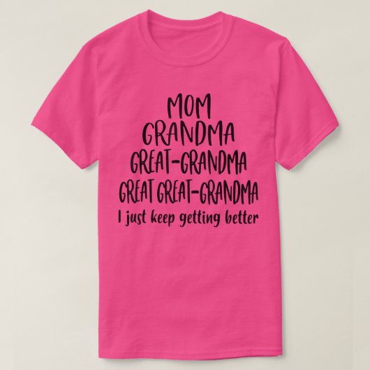 Mama Oma Großes Oma, ich Behielt einfach, schlafen T-Shirt (Design vorne)