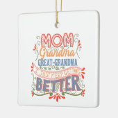 Mama Oma Großgroßmutter ich Behielt besser zu werd Keramikornament (Links)