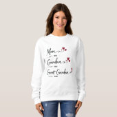 Mama Oma Großmutter EST. Jahre Personalisiert Sweatshirt (Vorne ganz)
