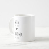 Mama Oma Oma Erstmals Oma Zukunft Großmutter Kaffeetasse (Vorderseite Links)