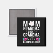 Mama Oma Urgroßmutter Weihnachtsgeschenke Geburtst Magnet (Vorderseite/Rückseite)