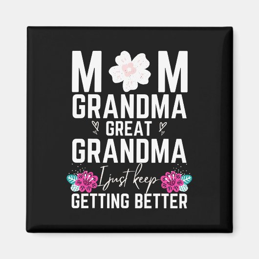 Mama Oma Urgroßmutter Weihnachtsgeschenke Geburtst Magnet (Vorne)