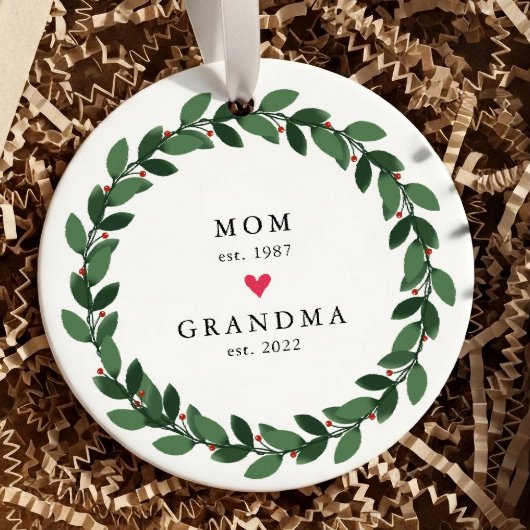 Mama | Oma Year Est. Keramik Ornament