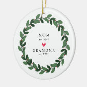 Mama | Oma Year Est. Keramik Ornament (Links)