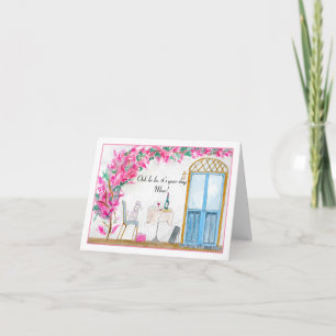 Mama Ooh La Poodle Paris Geburtstag Karte