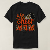 Mama Orange Leopard Cheer Poms Megaphone T-Shirt (Design vorne)