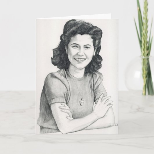 Mama Original Art Grußkarte Karte (Vorderseite)