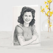 Mama Original Art Grußkarte Karte (Gelbe Blume)