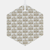 Mama Ornament Aus Glas (Rückseite)