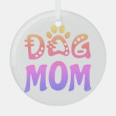 Mama Ornament Aus Glas (Vorderseite)