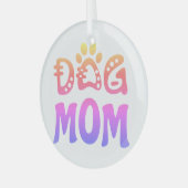 Mama Ornament Aus Glas (Vorderseite links)
